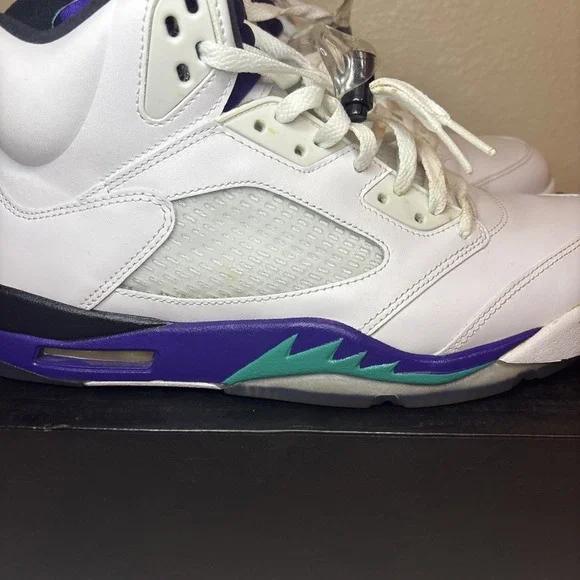 2013 Nike Air Jordan 5 Retro Grape 138027-108 Men's Size 12